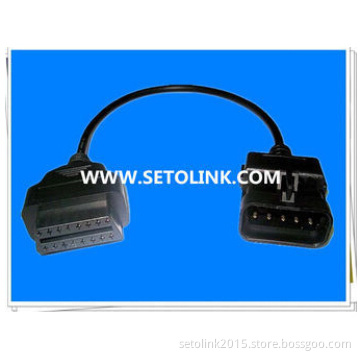 OBDII 16 PIN FEMALE TO 10 PIN ADAPTER TEST CABLE